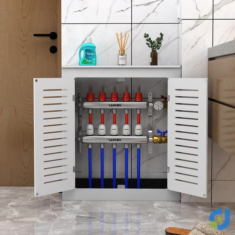 地暖分水器遮挡罩地热分水器遮挡柜灰色分水器遮挡柜暖气片遮挡罩