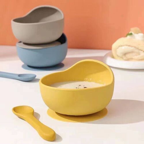 Baby silicone suction cup childrens cutlery silicone bowl