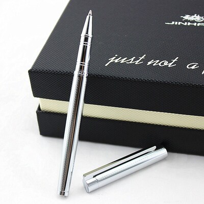 High Quality JINHAO 126 Luxury Pure Silver Rollerball Pen