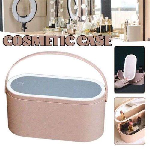 Women Removable Cosmetic Mirror with Led Light Lips