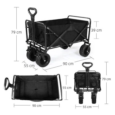 Heavy Duty Outdoor Folding Wagon Cart Large Capacity Collaps