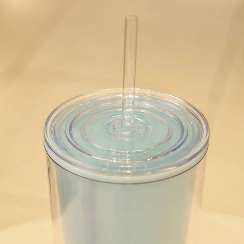 750ml Double-Layer Plastic Straw Cups With Lids BPA Free Wat