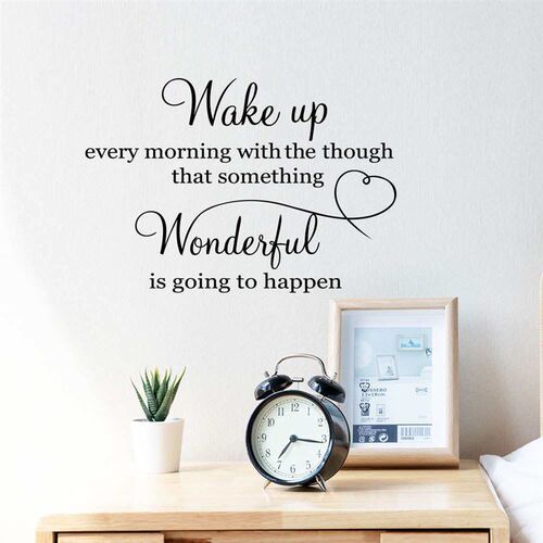 wake up Latin English poetry can remove wall stickers attach