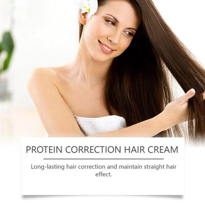 HOEGOA Protein Straightening Cream nourishes and softens hai