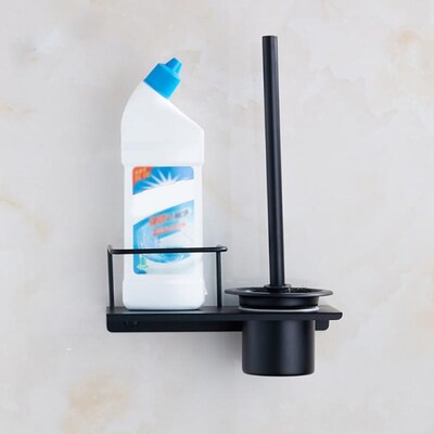 Bathroom Toilet Brush Hanging Rack Wall-mounted Drainable St