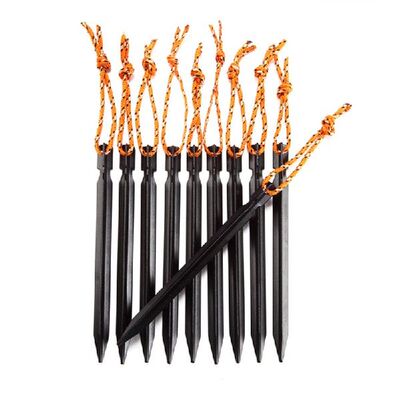 新品10pcs Curving Ground Spike Tent Peg Tent Nail Stake Pin