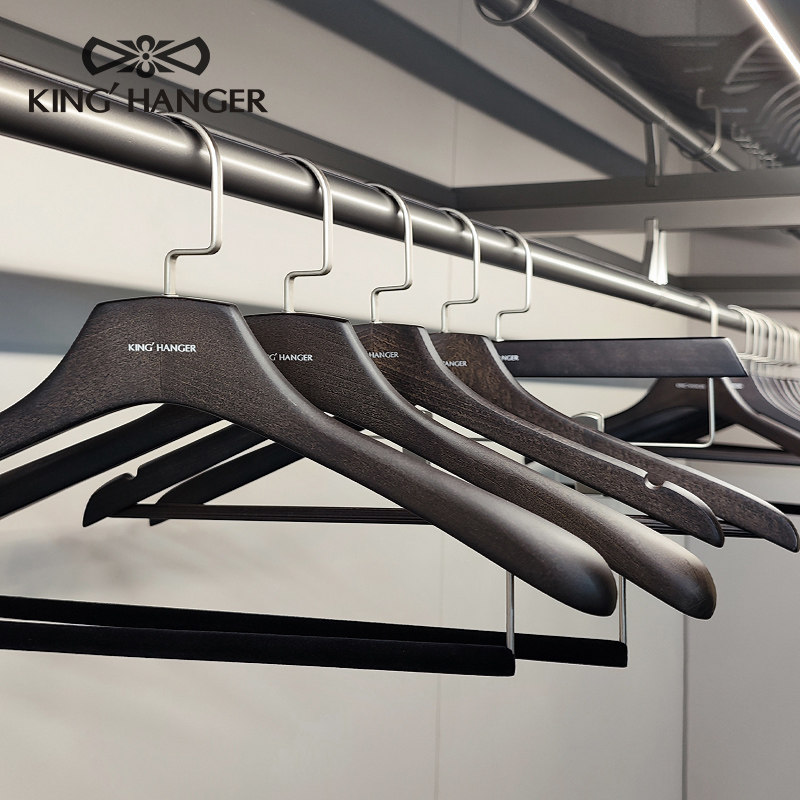 金领结高档黑色实木衣架衣柜衣帽架专用衣挂高端木质无痕防滑衣架,收纳整理,木质衣架,淘宝优惠券,粉丝福利购,淘宝优惠卷