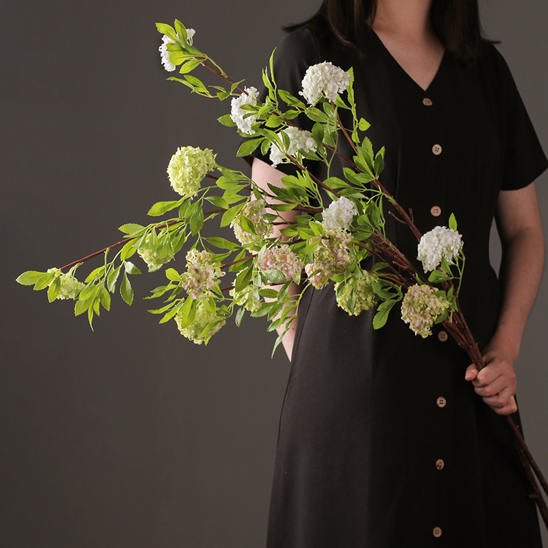 木本雪球落地仿真花客厅大件高枝小绣球假花绢花摆设插花装饰花卉,家居饰品,仿真花/假花,淘宝优惠券,粉丝福利购,淘宝优惠卷