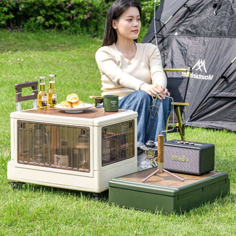 露营车推车户外折叠手推快递车野营儿童可躺小拖车野餐推车旅行拉