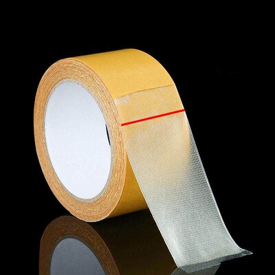 High-Strength Mesh Double-Sided Tape, Yellow High-Adhesion T