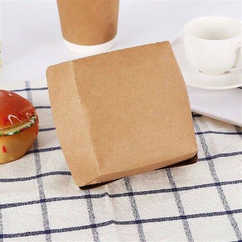 30 Pcs Burger Box Kraft Paper Case Food Packaging Supply