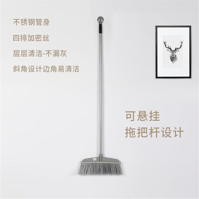 Yard bristle broom, single outdoor road, factory sanitation