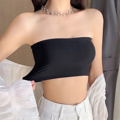 One Piece Sexy Tube Tops Women Strapless Push Up Bra Lingeri