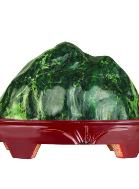 天然玉石家居摆件墨玉石补角靠山石办公室客厅饰品室内室外大小号