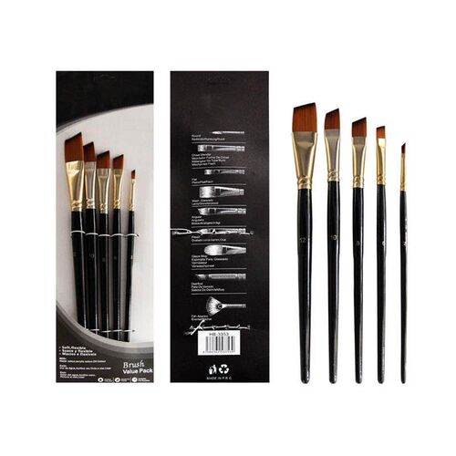 Art Paint Brush Nylon Hair Watercolor Acrylic Oil Brush Pain