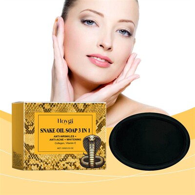 HOYGI Snake Oil Facial Cleansing Soap - Gently cleanses the