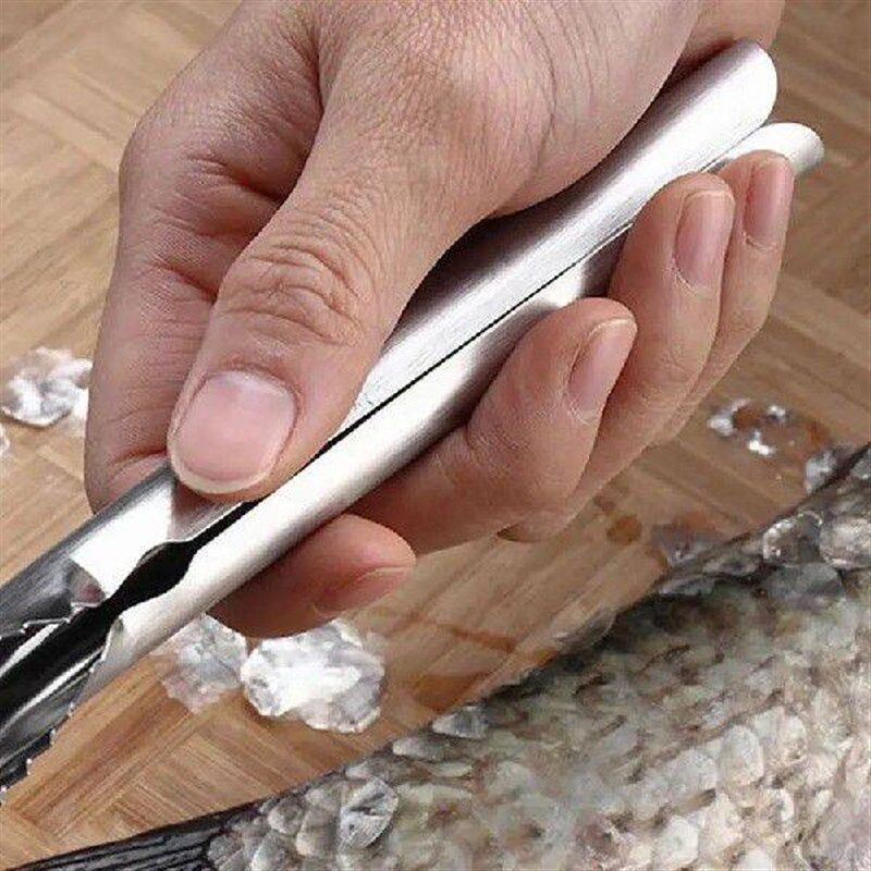 Fish Scaler Brush Fish Skin Graters Kitchen Fish Cleaning - 实物图