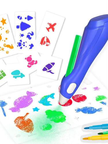 Electric Watercolor Spray Pen Children Hand-painted Color Pa