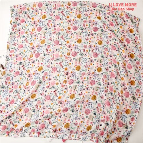 2023 Spain Lovely Polka Floral Tassel Viscose Shawl Scarf