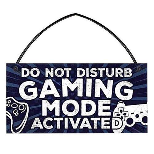 Do Not Disturb Door Signs for Game Lovers Wood Letter Print