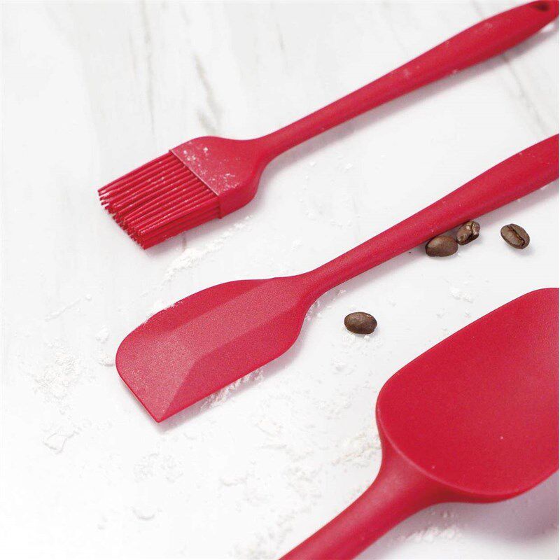 Spatula Silicone Scrapers Spoon Cake Cooking Baking Tool Set