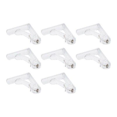 8Pcs Transparent Triangle Tablecloth Clips Adjustable Table