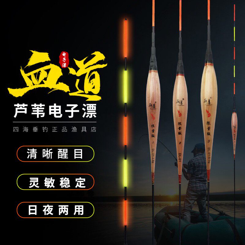 血道DL-01芦苇电子漂大物夜光漂黑坑湖库青鱼草鱼鲢鱼漂巨物浮漂