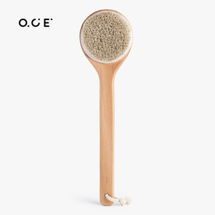 OCE家品荷木马鬃浴刷长柄洗澡沐浴刷软毛搓泥搓背搓澡刷身体刷