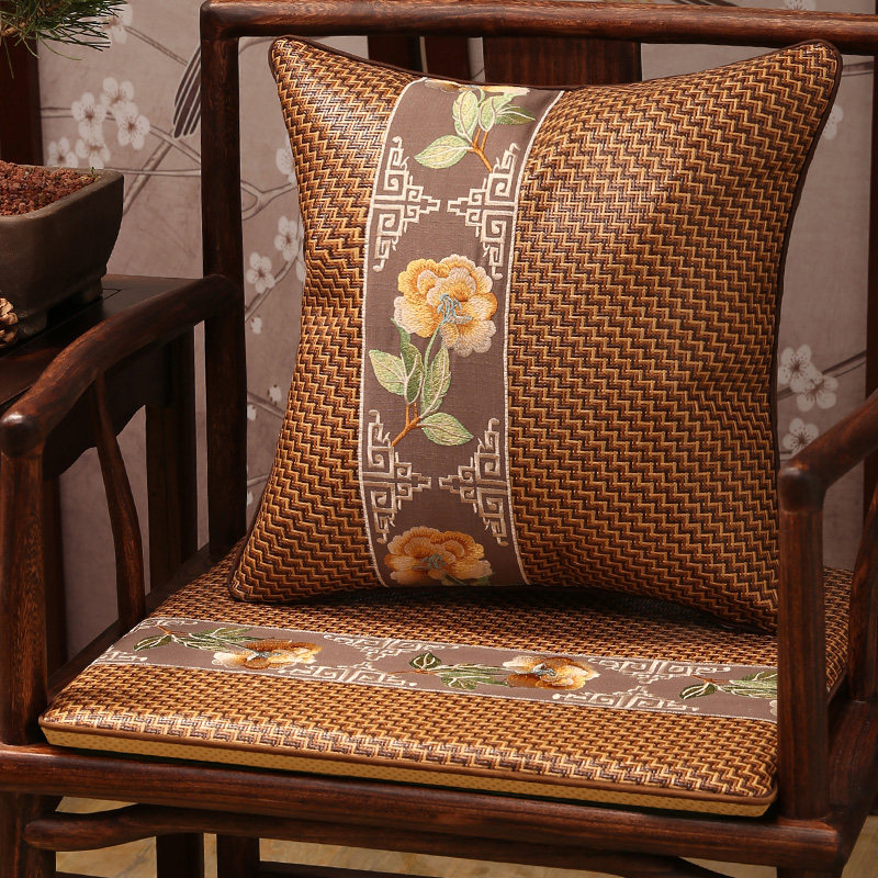 红木沙发坐垫夏季凉席中式座垫防滑竹藤凉垫椅垫夏天透气冰丝坐垫,居家布艺,椅垫,淘宝优惠券,粉丝福利购,淘宝优惠卷