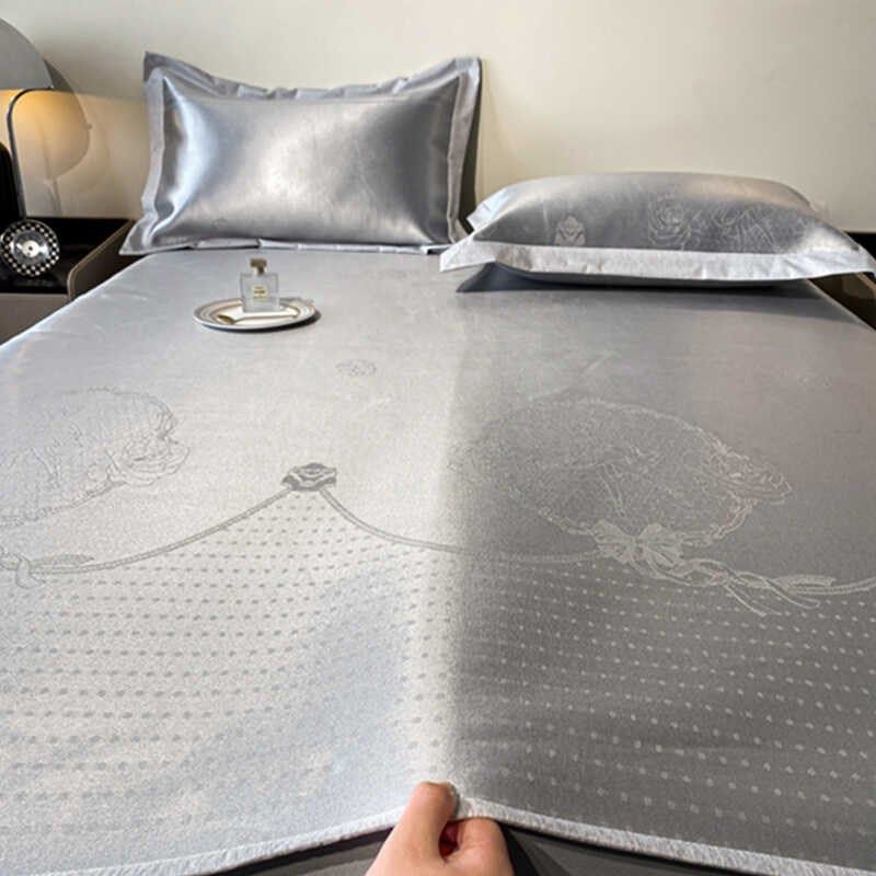 类冰丝凉席三件可水洗 夏季空调软席子夏天裸睡床笠婴幼儿可用,床上用品,冰丝席,淘宝优惠券,粉丝福利购,淘宝优惠卷