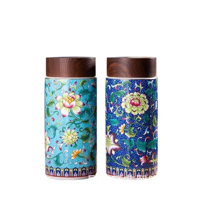 New Jingdezhen Enamel Ceramic Liner Energy  Court Wind Large