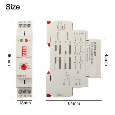 AC DC Relay Delay Timer Switch For Home Automation Compact