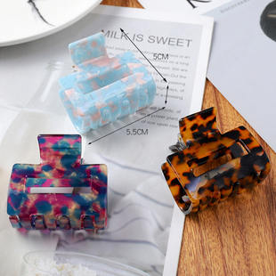 Hair Claws Solid Women Col Charm Acetate Clamps Fashion Crab