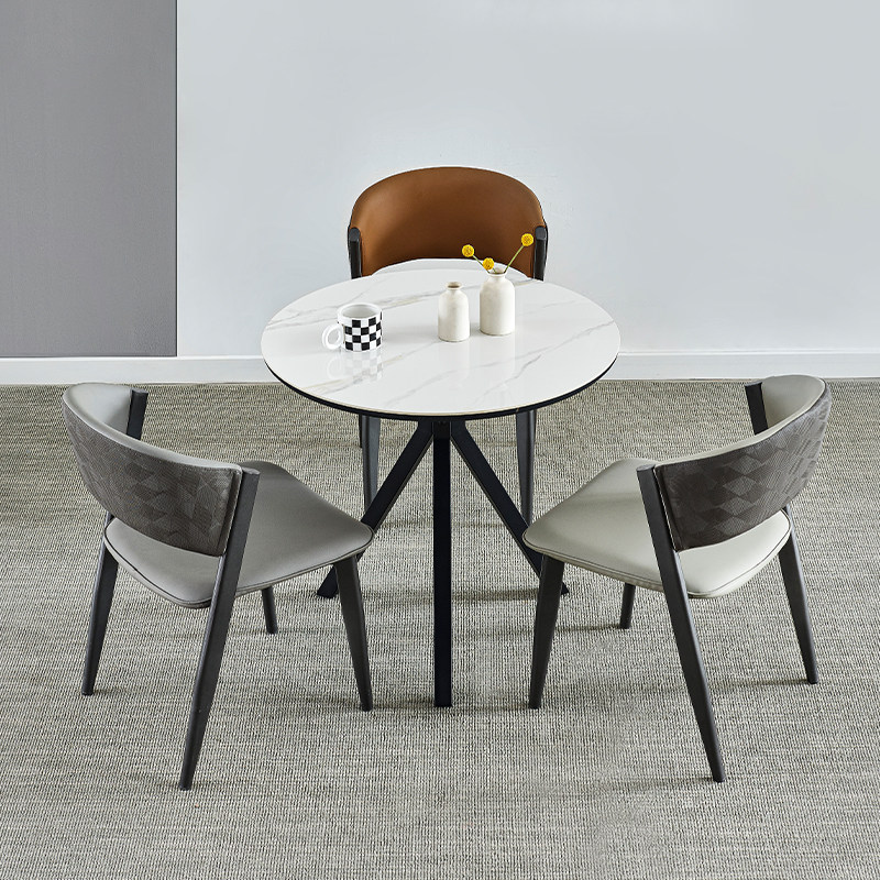 岩板圆桌餐桌休闲门店接待洽谈桌椅阳台桌子家用郁金香小圆桌,住宅家具,岩板餐桌,淘宝优惠券,粉丝福利购,淘宝优惠卷