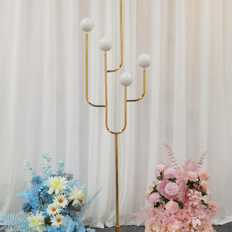 婚庆婚礼道具龙珠路引灯仙人掌多头奶白圆球摆件舞台布置装饰金色,节庆用品/礼品,路引,淘宝优惠券,粉丝福利购,淘宝优惠卷