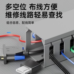 工业理线槽PVC塑料绝缘阻燃电气柜配电箱控制柜电布线走线槽明装