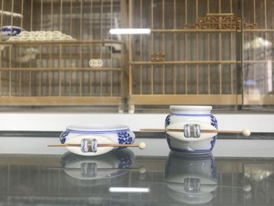 绣眼笼镶头,牛骨杯耳,三丝镶头,只是镶头不带缸子的哦,