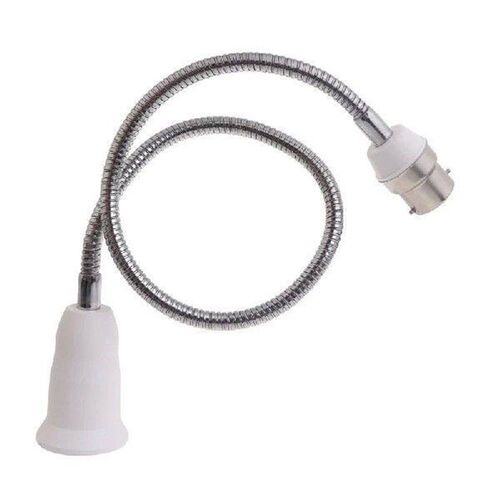 E27 To B22 Light Bulb Socket Adapter Converter White Lamp