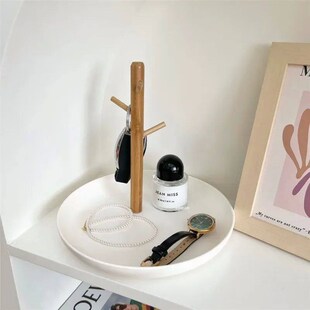 2024 New Nordic Bamboo Tree Branch Storage Tray Living Room