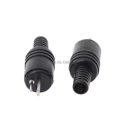 10 Pcs ABS+Metal 2 Pin DIN Speaker Plug 2-Pin Plug Hifi Loud