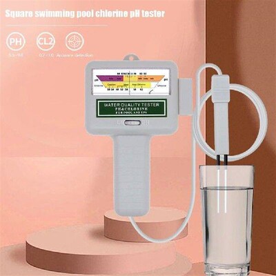 PH Chlorine Meter Tester 2-in-1 Portable Water Quality