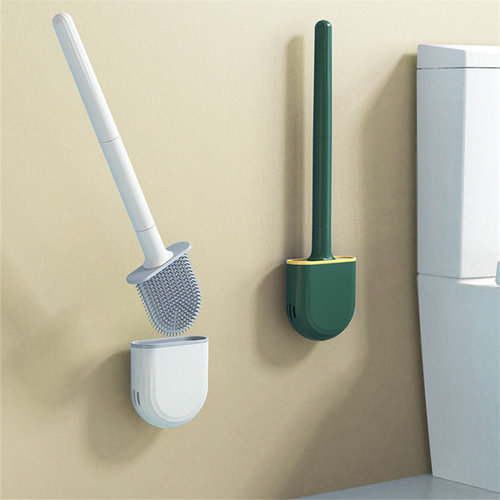 New Breathable Silicone Toilet Brush Bathroom No Dead Corner