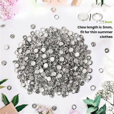 Pearl Snaps For Fabric Snap Pliers, Metal Snap Button Kit