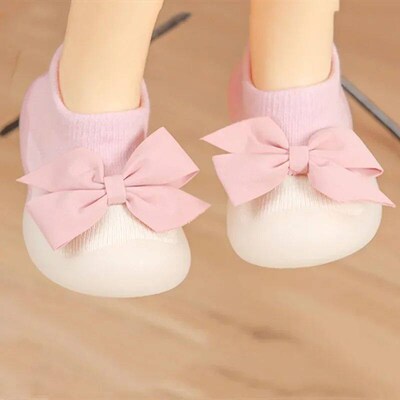 Newborn Baby Boy Shoes Embroidery Pattern Nonslip Floor Sock