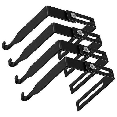 4 Pcs Door Storage Hooks Metal Small for Hanging Adjustable