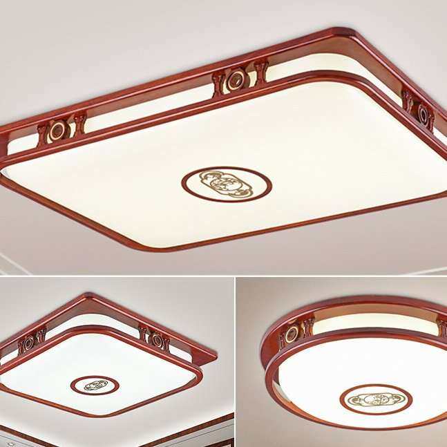 新中式客厅吸顶灯 实木长方形中国风led仿古餐厅主卧室吸顶灯,3C数码配件,其它配件,淘宝优惠券,粉丝福利购,淘宝优惠卷