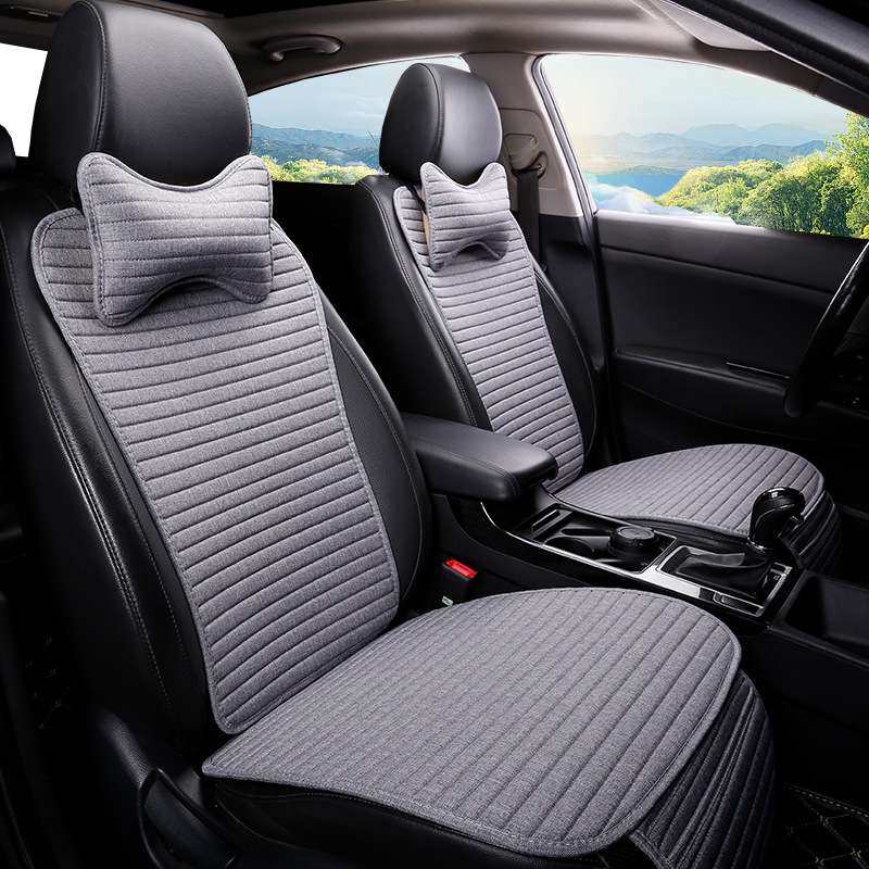 小蛮腰汽车坐垫四季通用亚麻冰丝双面女神网红单垫透气凉爽蛮,3C数码配件,其它配件,淘宝优惠券,粉丝福利购,淘宝优惠卷