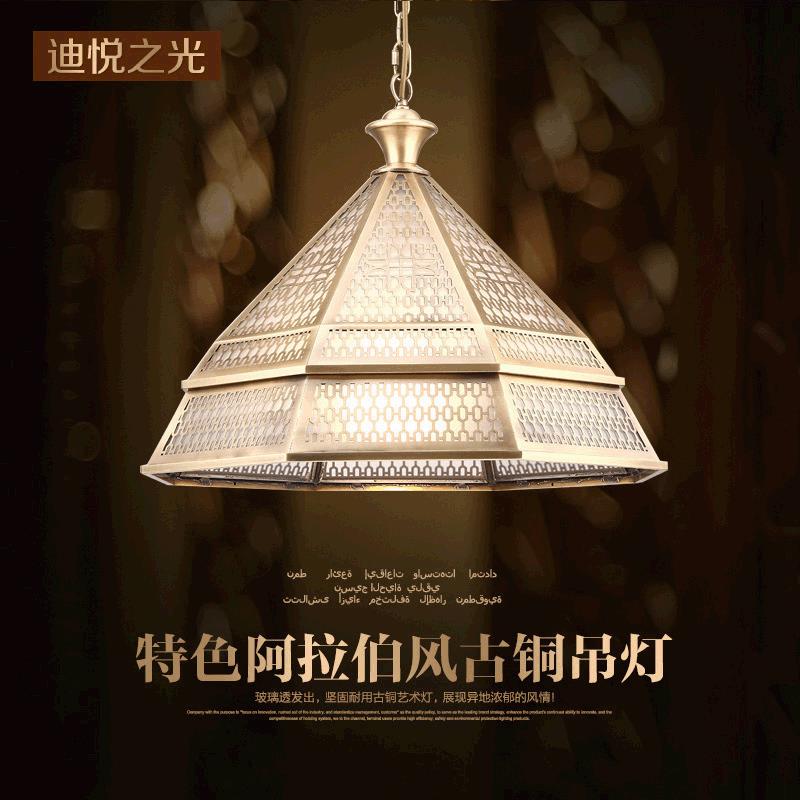 厂家美式乡村吊灯铜单头玻璃餐厅吊灯复古纯铜焊锡灯过道灯走廊灯