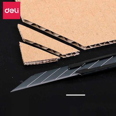 Deli Utility Knife SK5 Carbon Steel Retractable Box Cutter3