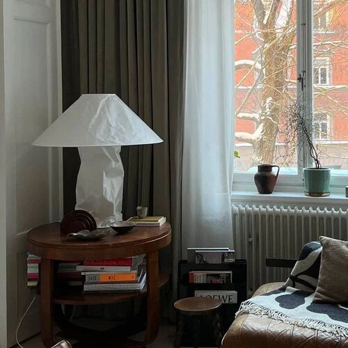 Nordic living room table lamp wabiji style hotel B&B bedroom